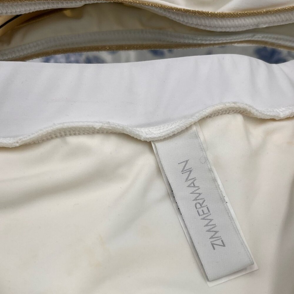 🆕 ZIMMERMANN 🧿 BNWOT White Jeannie Scallop Tiered Bikini - Size 4 - US 12 - Picture 11 of 16